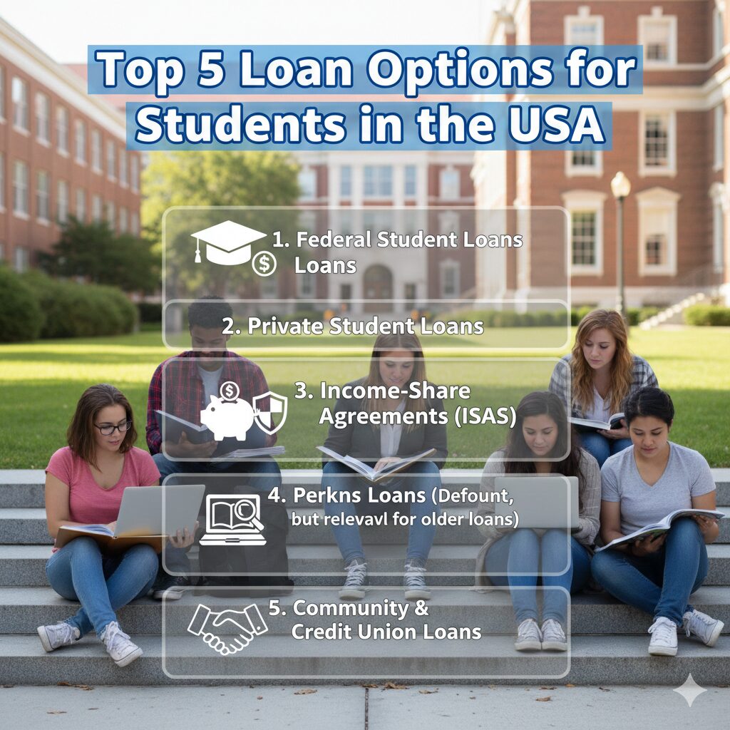 Top 5 Loan Options for Students in the USA